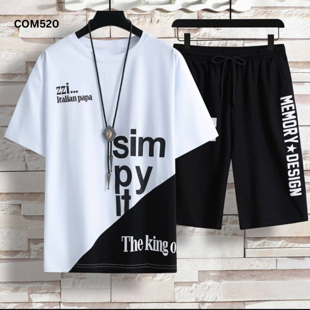 Stylish T-Shirt and Short Pant Combo Set