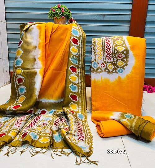 Silk Batik Salwar Kameez